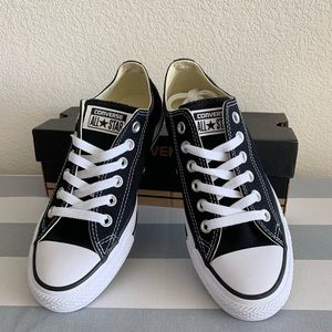 Black Low Top Chucks NWT Size 6.5